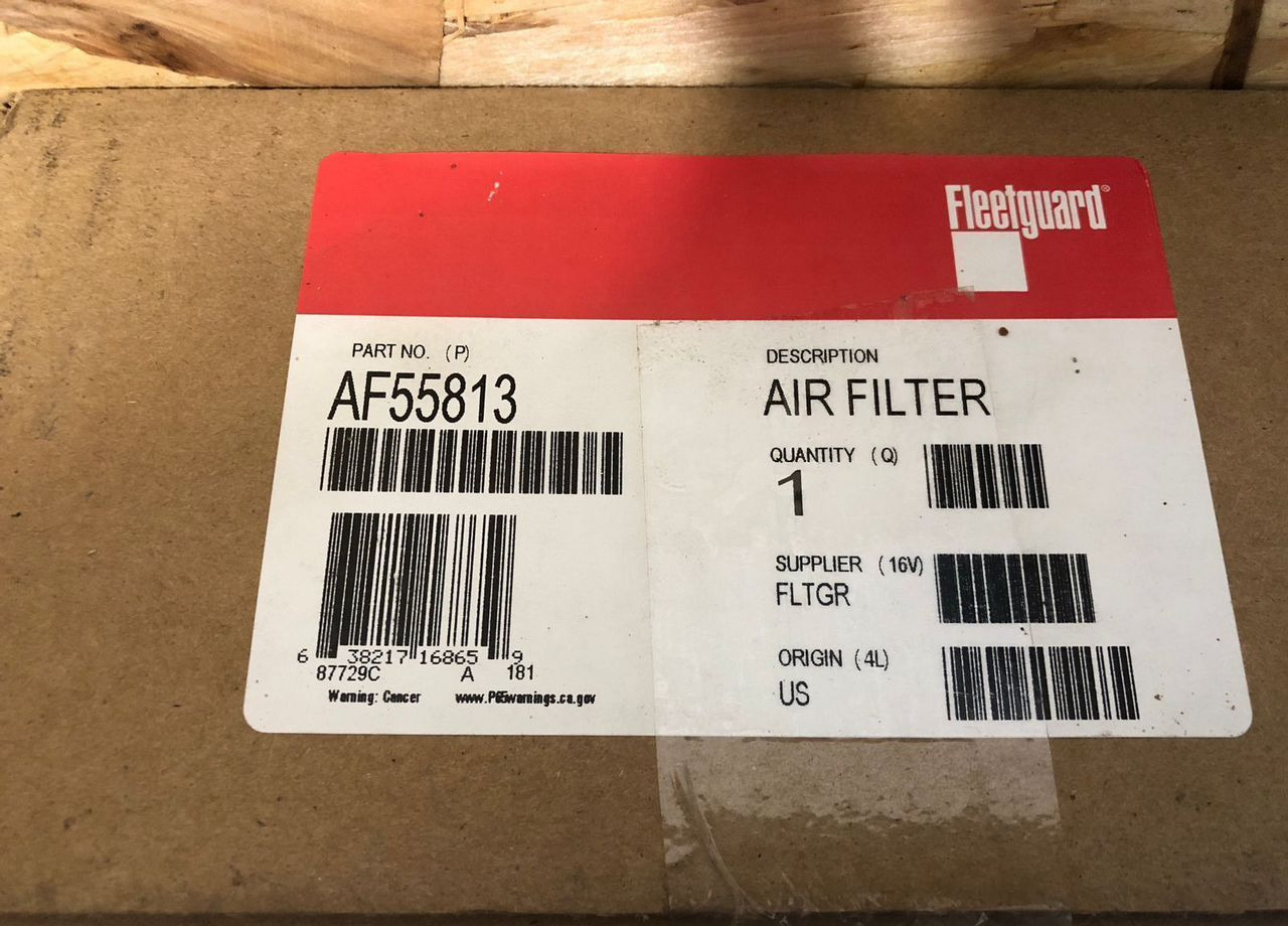 Fleetguard AF55813 Фильтр воздушный Fleetguard - Воздушный фильтр: фото 1 Fleetguard AF55813 Фильтр воздушный Fleetguard - Воздушный фильтр: фото 1