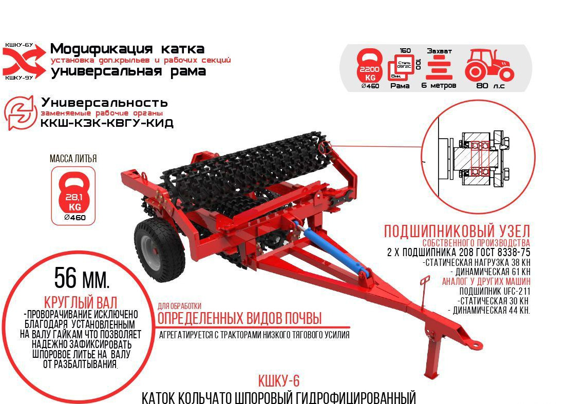 Новый Полевой каток Eurolux Каток КИП-6: фото 8 Новый Полевой каток Eurolux Каток КИП-6: фото 8