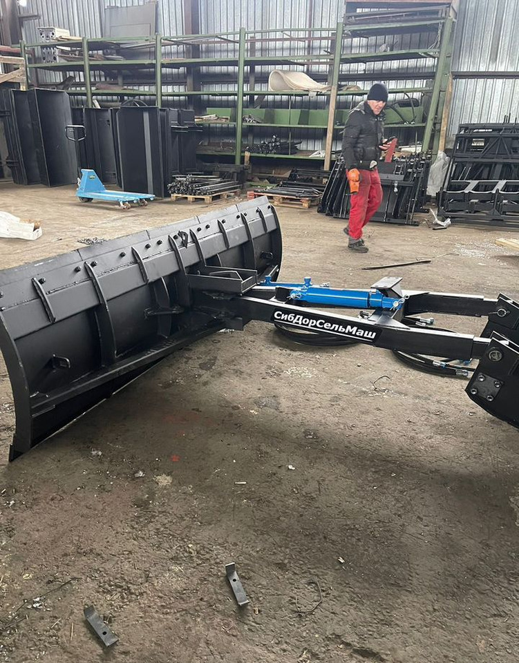 Новый Отвал Отвал гидро 2.5м оборотный метал/резин лезвие мтз: фото 22