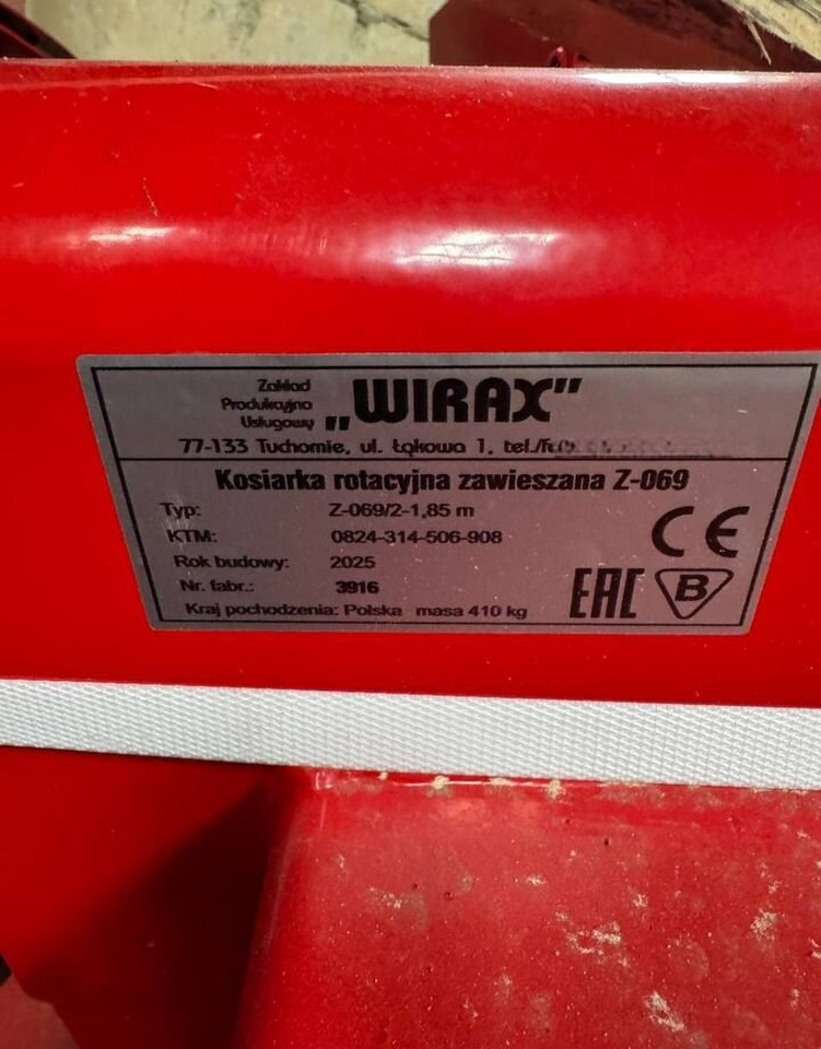 Новый Косилка Wirax Z-069/1,85m: фото 7 Новый Косилка Wirax Z-069/1,85m: фото 7