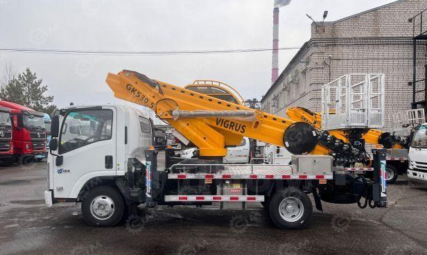 Новый Автовышка Isuzu Автовышка VIGRUS GKS30.5 на шасси ISUZU 4Х2 дв 94kw высота подъёма 30, 5м: фото 13