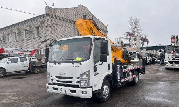 Новый Автовышка Isuzu Автовышка VIGRUS GKS30.5 на шасси ISUZU 4Х2 дв 94kw высота подъёма 30, 5м: фото 6