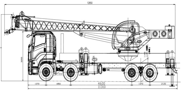Автокран на шасси ISUZU 8x4 дв 338 квт. крановая установка XJCM-QY35 г/п 35т стрела 31м + гусёк - Мобильный кран: фото 1 Автокран на шасси ISUZU 8x4 дв 338 квт. крановая установка XJCM-QY35 г/п 35т стрела 31м + гусёк - Мобильный кран: фото 1