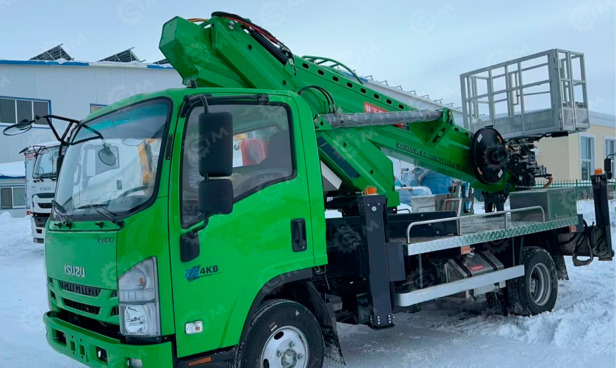 Автовышка WANBANG GKS28M на шасси ISUZU 4Х2 дв 94kw высота подъёма 28м раскладывающаяся люлька - Грузовик с подъемником: фото 1 Автовышка WANBANG GKS28M на шасси ISUZU 4Х2 дв 94kw высота подъёма 28м раскладывающаяся люлька - Грузовик с подъемником: фото 1