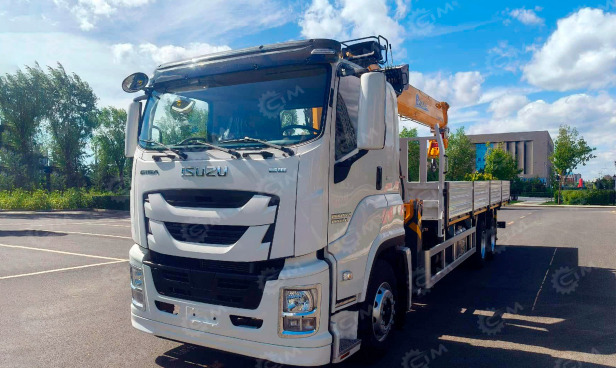 Бортовой грузовик ISUZU 6x4 дв 221kw c кму XCMG SQS250-5 гп 10 тонн 5 секций, стрела 18,6м кузо - Грузовик бортовой/ Платформа: фото 1 Бортовой грузовик ISUZU 6x4 дв 221kw c кму XCMG SQS250-5 гп 10 тонн 5 секций, стрела 18,6м кузо - Грузовик бортовой/ Платформа: фото 1