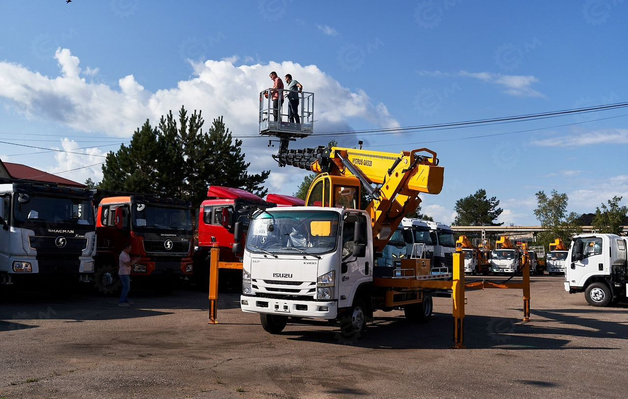 Новый Грузовик с подъемником Isuzu Elf: фото 30
