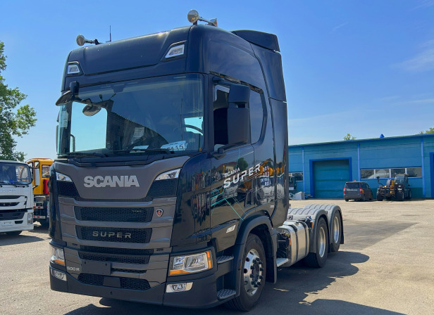 Тягач SCANIA R 500 A6x4NA 20H CN6 G33CM Opc RET Black 2.92 disc 3.35m 440L 525L S - Тягач: фото 1 Тягач SCANIA R 500 A6x4NA 20H CN6 G33CM Opc RET Black 2.92 disc 3.35m 440L 525L S - Тягач: фото 1
