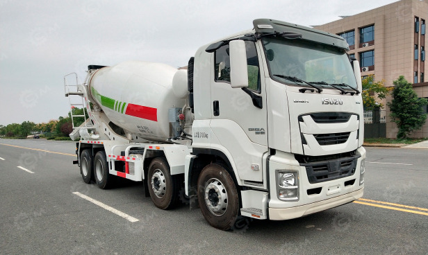 Автобетоносмеситель на шасси ISUZU 8х4 дв 338kw бочка 9 m³ - Автобетоносмеситель: фото 1 Автобетоносмеситель на шасси ISUZU 8х4 дв 338kw бочка 9 m³ - Автобетоносмеситель: фото 1