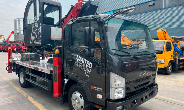 Автовышка на шасси ISUZU 4Х2 дв 94kw, высота подъёма 28м рестайлинговая кабина лебедка 50кг - Грузовик с подъемником: фото 1 Автовышка на шасси ISUZU 4Х2 дв 94kw, высота подъёма 28м рестайлинговая кабина лебедка 50кг - Грузовик с подъемником: фото 1