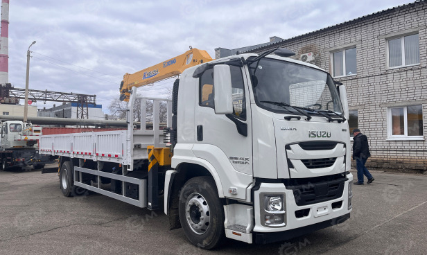 Бортовой грузовик ISUZU 4x2 дв 151kw гп 10 тонн c кму XCMG SQS125 гп 5 тонн 4 секции длина стре - Грузовик бортовой/ Платформа: фото 1 Бортовой грузовик ISUZU 4x2 дв 151kw гп 10 тонн c кму XCMG SQS125 гп 5 тонн 4 секции длина стре - Грузовик бортовой/ Платформа: фото 1