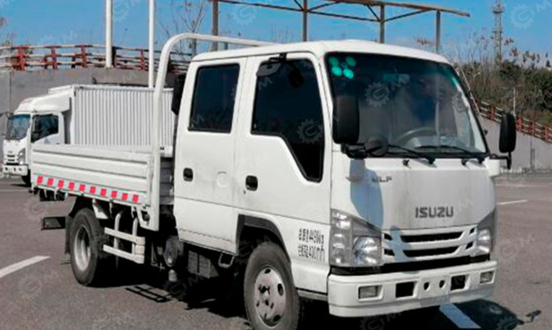 Грузовик бортовой/ Платформа Бортовой грузовик ISUZU 4x4 дв 96Kw двойная кабина гп 1т под категорию В, тент на кузов: фото 1