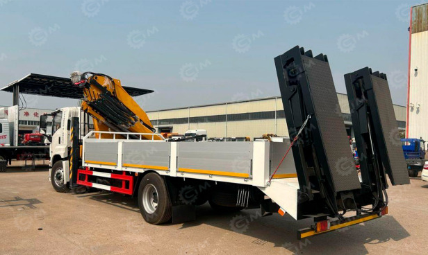 Эвакуатор Эвакуатор на шасси ISUZU 4x2 дв 221Kw гп 10т с гидравлическим КМУ WANBANG SQZ100-4 гп 5т, гидро: фото 1