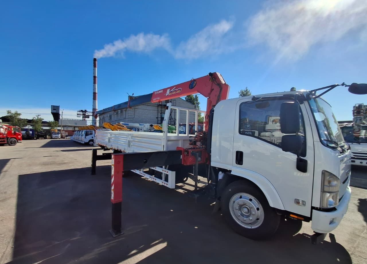 Новый Грузовик бортовой/ Платформа, Автоманипулятор Isuzu Elf (N-series): фото 9