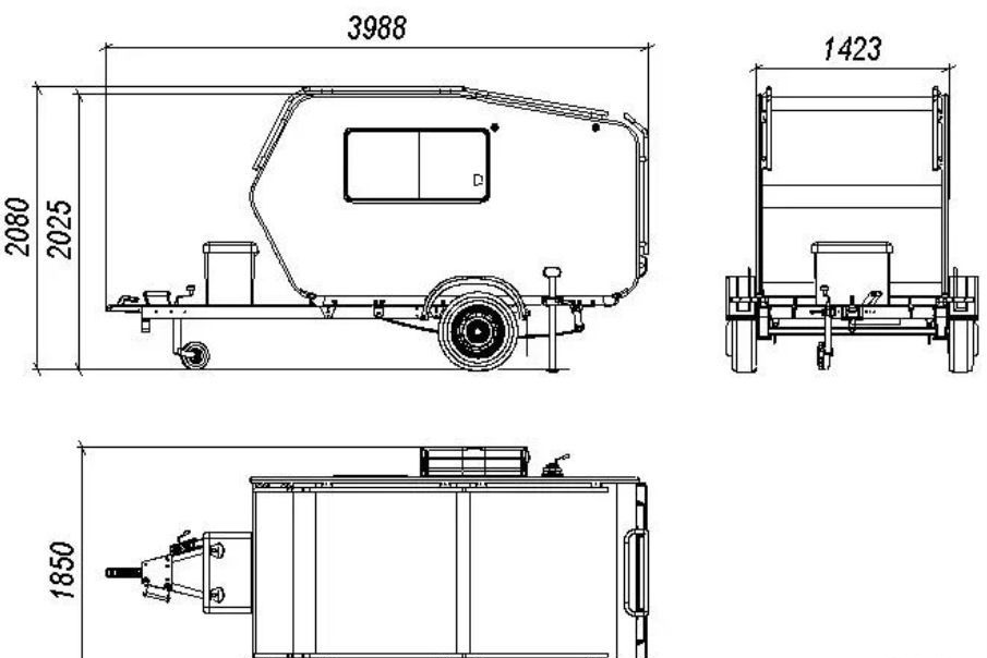 Новый Прицеп-дача (кемпер) Автокемпер Белка 2800: фото 9
