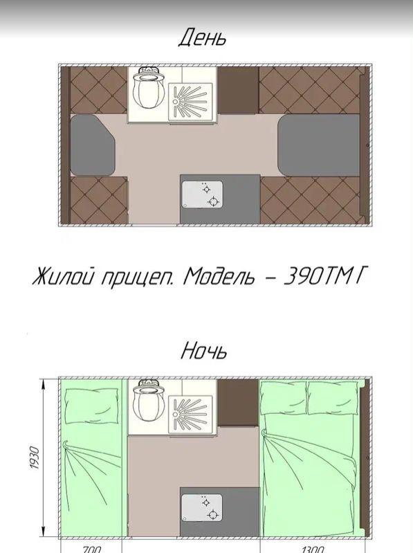 Grasshopper 390ТМ - Прицеп-дача (кемпер): фото 3 Grasshopper 390ТМ - Прицеп-дача (кемпер): фото 3