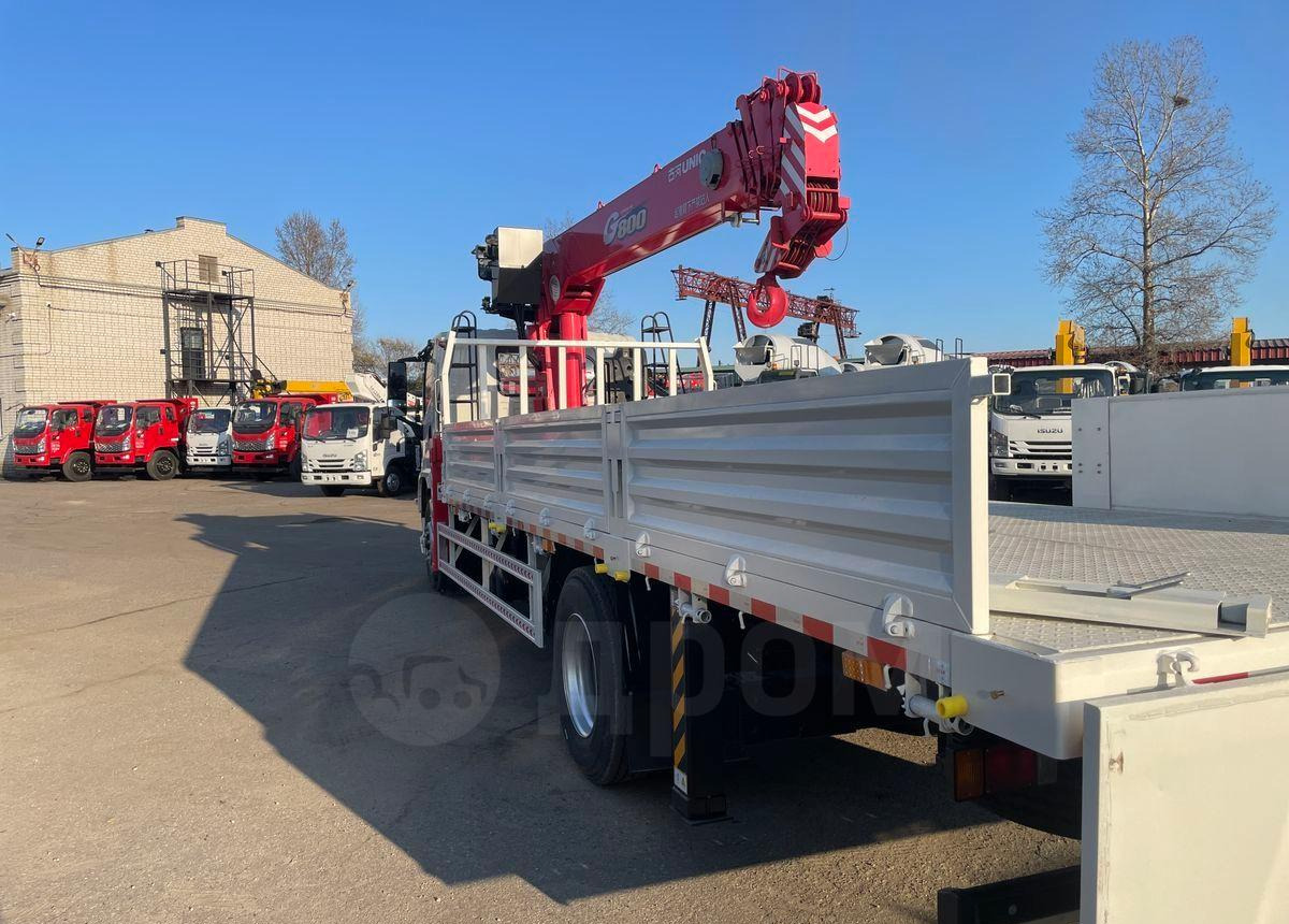 Новый Бортовой грузовик/ Платформа, Автоманипулятор Isuzu Elf: фото 7