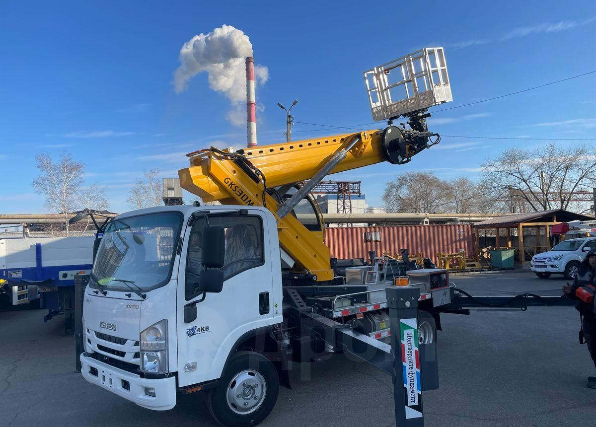 Новый Грузовик с подъемником Isuzu Elf: фото 9