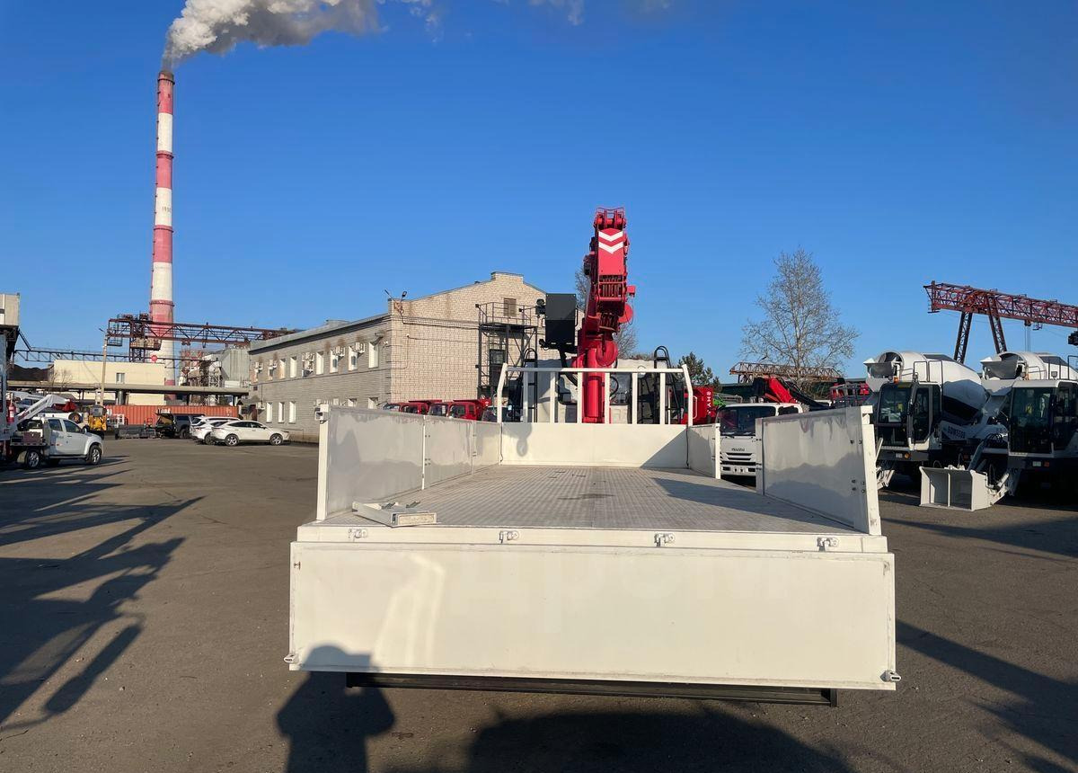 Новый Бортовой грузовик/ Платформа, Автоманипулятор Isuzu Elf: фото 6