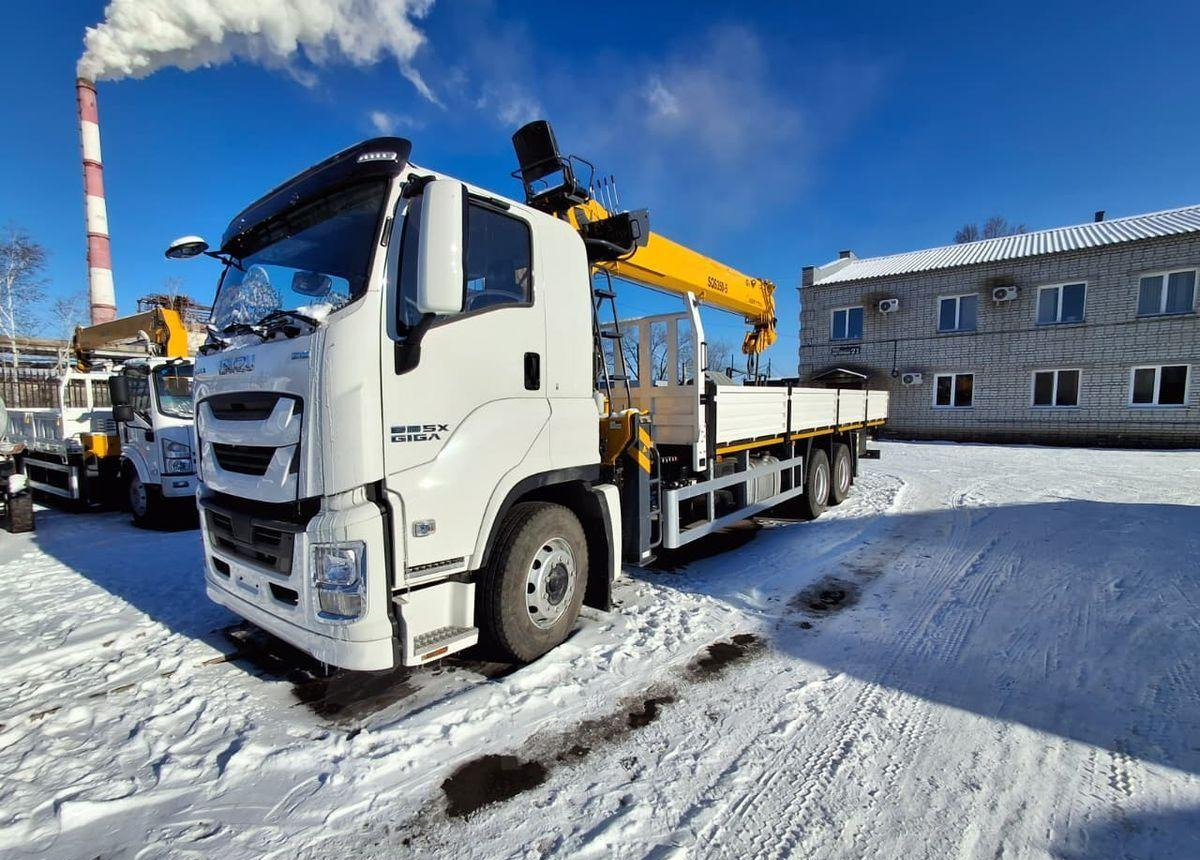 Новый Бортовой грузовик/ Платформа, Автоманипулятор Isuzu Giga: фото 8