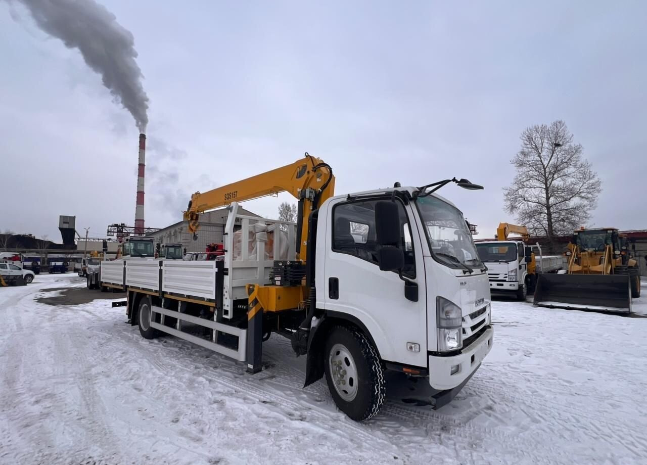 Новый Грузовик бортовой/ Платформа, Автоманипулятор Isuzu Elf: фото 15