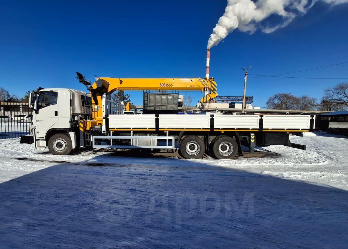 Новый Грузовик бортовой/ Платформа, Автоманипулятор Isuzu Giga: фото 7