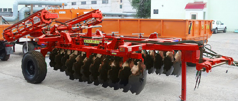 Борона навесная дисковая ДС-40 с вальцами - Дисковая борона: фото 1 Борона навесная дисковая ДС-40 с вальцами - Дисковая борона: фото 1