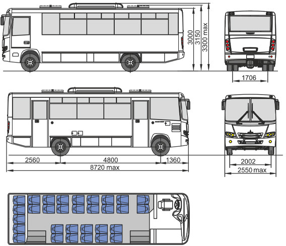 МАЗ 257040 - Пригородный автобус: фото 1 МАЗ 257040 - Пригородный автобус: фото 1