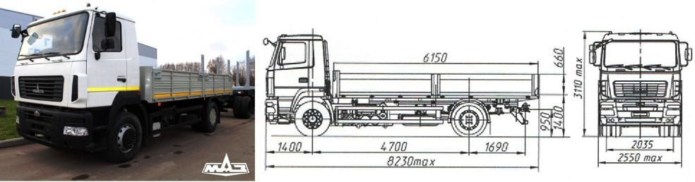 МАЗ-5340C3-520-005 - Грузовик бортовой/ Платформа: фото 1 МАЗ-5340C3-520-005 - Грузовик бортовой/ Платформа: фото 1