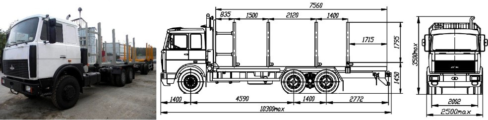 МАЗ-6303Х5-426-011 - Лесовоз: фото 1 МАЗ-6303Х5-426-011 - Лесовоз: фото 1