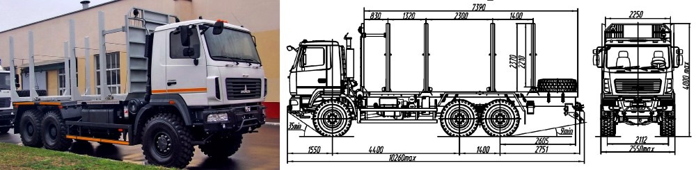 МАЗ-6312H9-476-012 - Лесовоз: фото 1 МАЗ-6312H9-476-012 - Лесовоз: фото 1