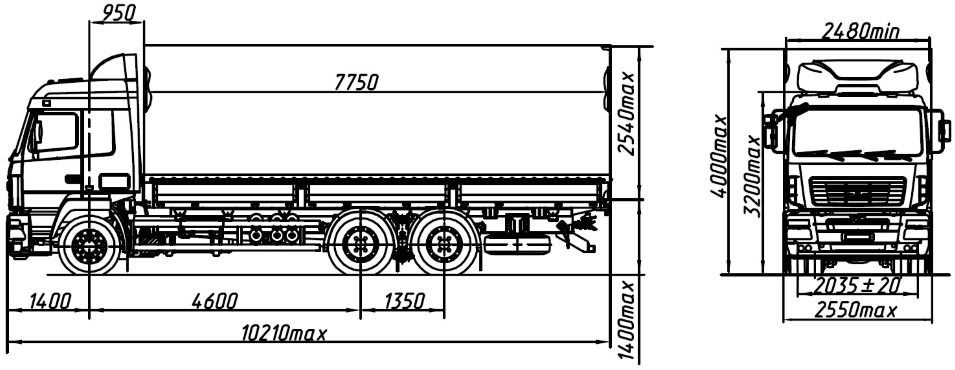 МАЗ-6312С5-8571-010 - Грузовик бортовой/ Платформа: фото 1 МАЗ-6312С5-8571-010 - Грузовик бортовой/ Платформа: фото 1