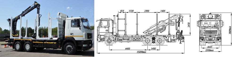 МАЗ-6312В9-1426 - Лесовоз: фото 1 МАЗ-6312В9-1426 - Лесовоз: фото 1