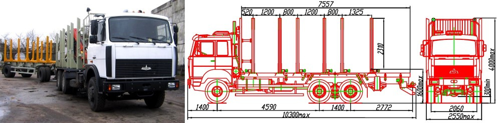 МАЗ-6317Х9-444-000 - Лесовоз: фото 1 МАЗ-6317Х9-444-000 - Лесовоз: фото 1