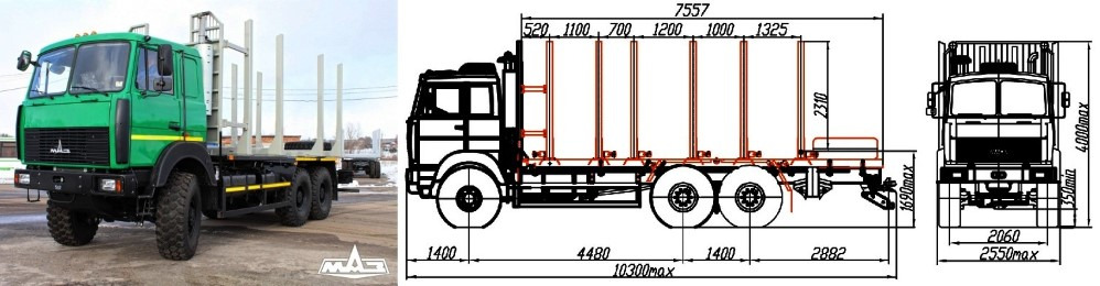 МАЗ-6317Х9-465-000 - Лесовоз: фото 1 МАЗ-6317Х9-465-000 - Лесовоз: фото 1