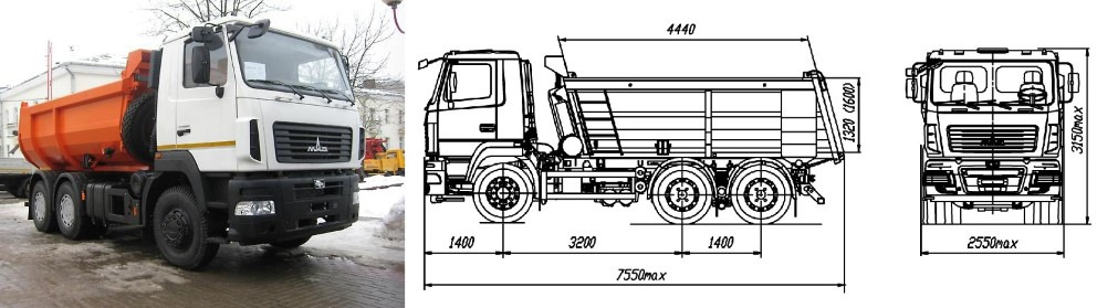 МАЗ-650126-520-000 - Самосвал: фото 1 МАЗ-650126-520-000 - Самосвал: фото 1