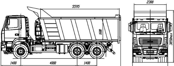 МАЗ 65012J-570-060 - Самосвал: фото 2 МАЗ 65012J-570-060 - Самосвал: фото 2
