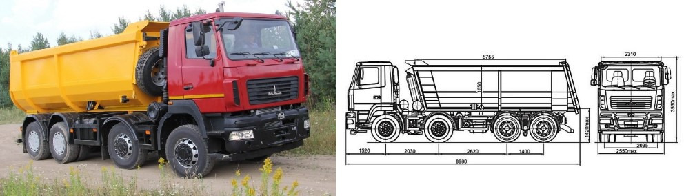 МАЗ-6516С9-580-000 - Самосвал: фото 1 МАЗ-6516С9-580-000 - Самосвал: фото 1