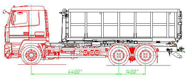 МАЗ-6950С5-1104001 - Крюковой мультилифт: фото 1 МАЗ-6950С5-1104001 - Крюковой мультилифт: фото 1