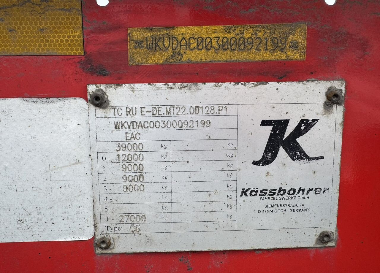 Полуприцеп контейнеровоз (BDF, сменный кузов) Kassbohrer CS: фото 11