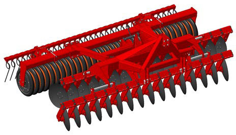 Дисковая почвообрабатывающая навесная машина ДМ-4 - Дисковая борона: фото 1 Дисковая почвообрабатывающая навесная машина ДМ-4 - Дисковая борона: фото 1