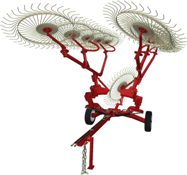 Грабли валковые колесно-пальцевые ГВКП-7.10 «BRAVO» - Сеноворошилка: фото 3 Грабли валковые колесно-пальцевые ГВКП-7.10 «BRAVO» - Сеноворошилка: фото 3