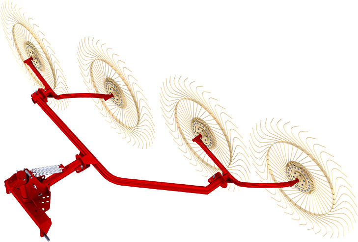 Грабли валковые навесные ГВН-3 и ГВН-4 - Сеноворошилка: фото 3 Грабли валковые навесные ГВН-3 и ГВН-4 - Сеноворошилка: фото 3