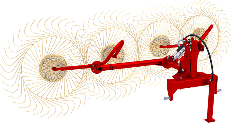 Грабли валковые навесные ГВН-3М и ГВН-4М - Сеноворошилка: фото 2 Грабли валковые навесные ГВН-3М и ГВН-4М - Сеноворошилка: фото 2