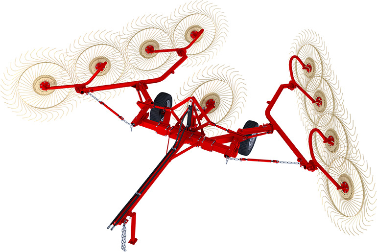 Грабли – ворошилки валковые ГВВ-6М - Сеноворошилка: фото 1 Грабли – ворошилки валковые ГВВ-6М - Сеноворошилка: фото 1