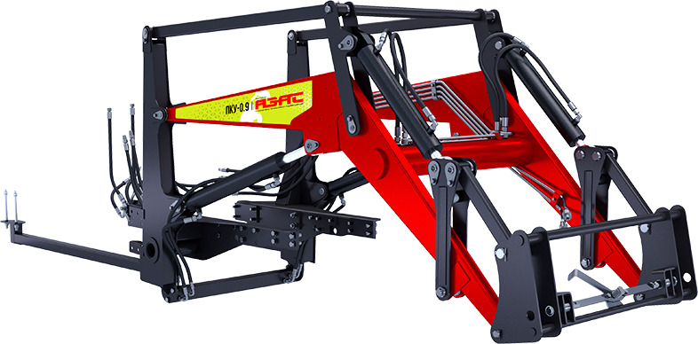 Погрузчик–копновоз ПКУ-0.9 - Фронтальный погрузчик для трактора: фото 3 Погрузчик–копновоз ПКУ-0.9 - Фронтальный погрузчик для трактора: фото 3