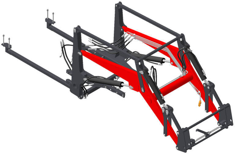 Погрузчик–копновоз ПКУ-0.9 - Фронтальный погрузчик для трактора: фото 2 Погрузчик–копновоз ПКУ-0.9 - Фронтальный погрузчик для трактора: фото 2