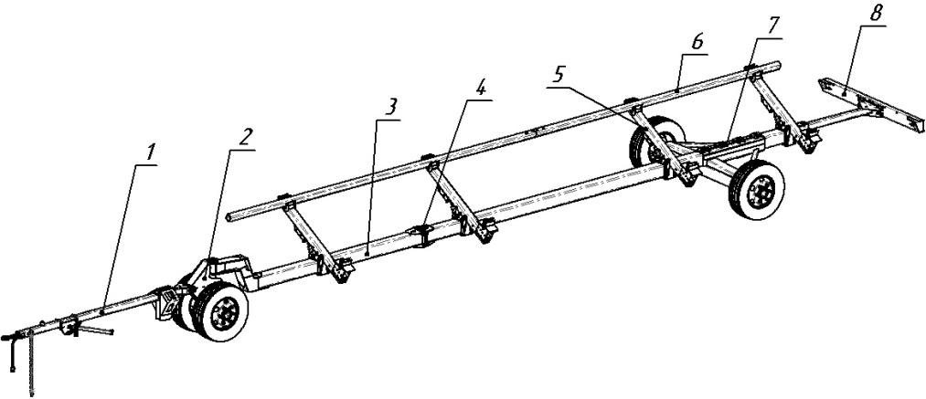 Тележка для жатки Тележка вспомогательная грузовая ТВГ-3511: фото 10