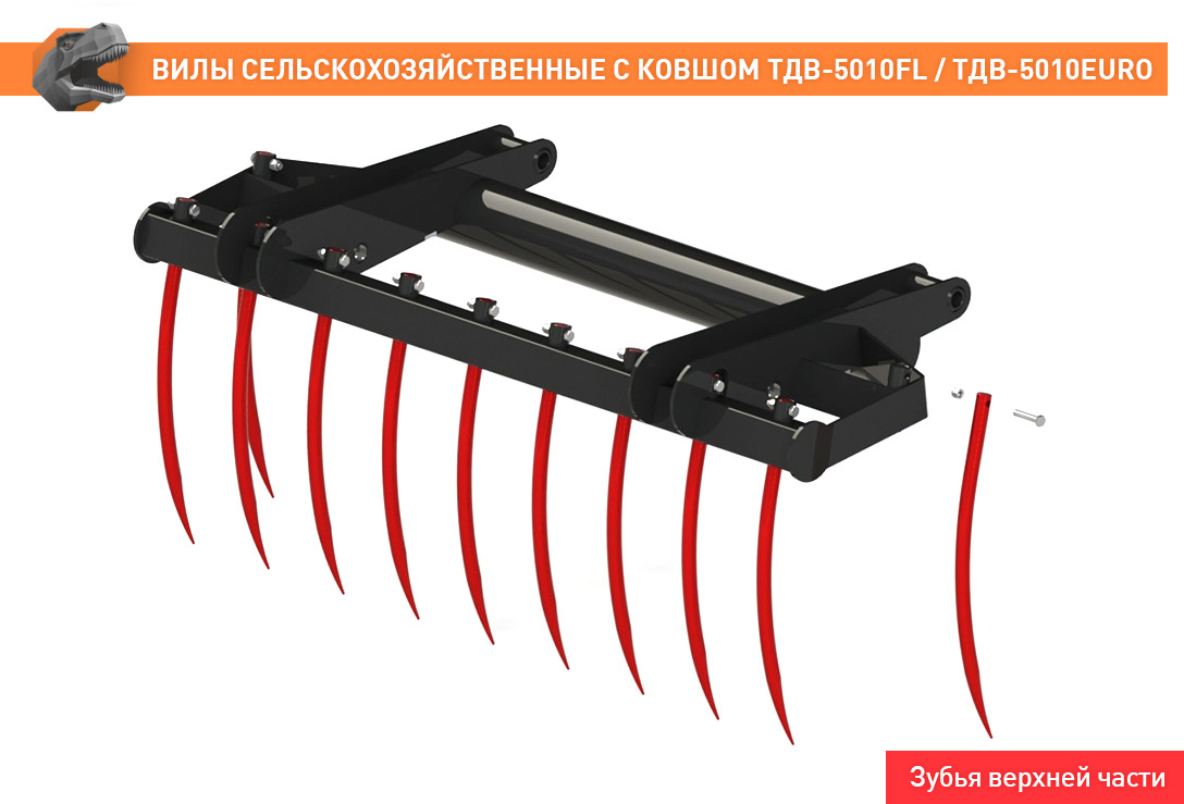 Вилы сельскохозяйственные с ковшом ТДВ-5010EURO - Ковш для Сельскохозяйственной техники: фото 5 Вилы сельскохозяйственные с ковшом ТДВ-5010EURO - Ковш для Сельскохозяйственной техники: фото 5
