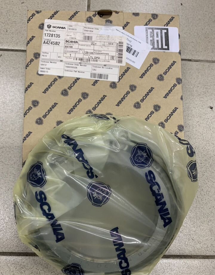 SCANIA Подшипник заднего редуктора Scania 1728135 - Трансмиссия: фото 1 SCANIA Подшипник заднего редуктора Scania 1728135 - Трансмиссия: фото 1