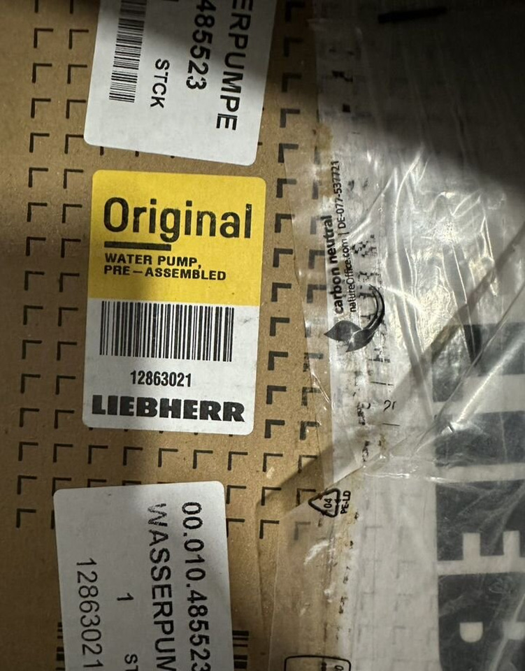 12863021 Насос водяной Liebherr - Система охлаждения: фото 1 12863021 Насос водяной Liebherr - Система охлаждения: фото 1